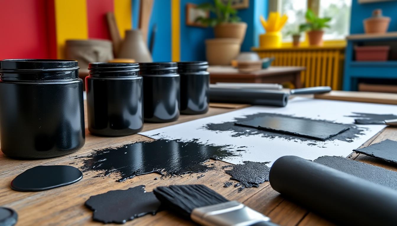 découvrez comment choisir la peinture noire idéale et maîtriser les techniques d'application pour un rendu parfait et élégant sur toutes vos surfaces.